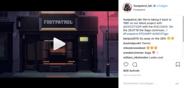 Foot Patrol bringt einen neuen ASICS Tiger Gel Saga - Teaser