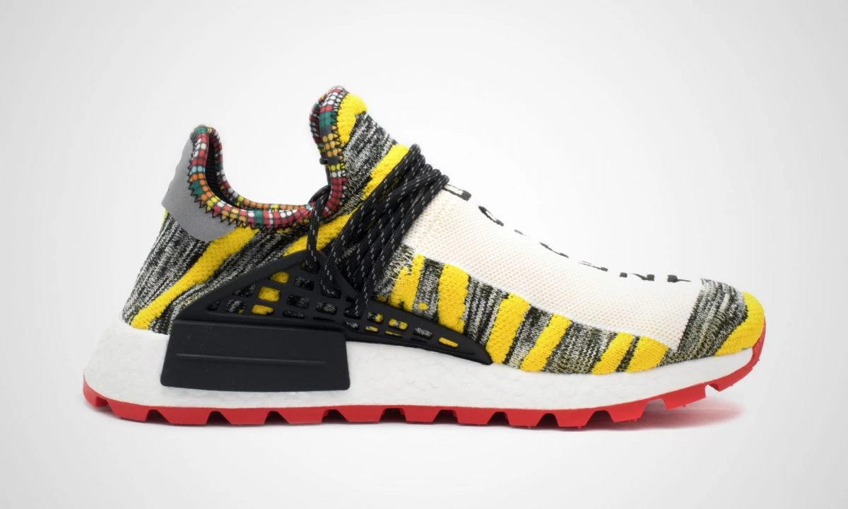 Pharrell Williams x adidas Afro HU NMD Solarhu Yellow BB9527 Dead Stock