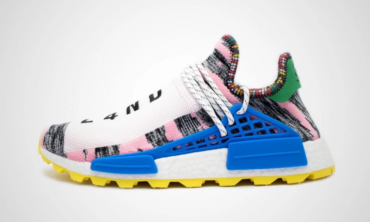 Pharrell Williams x adidas Afro HU NMD Solarhu Bright Blue BB9531 Dead Stock