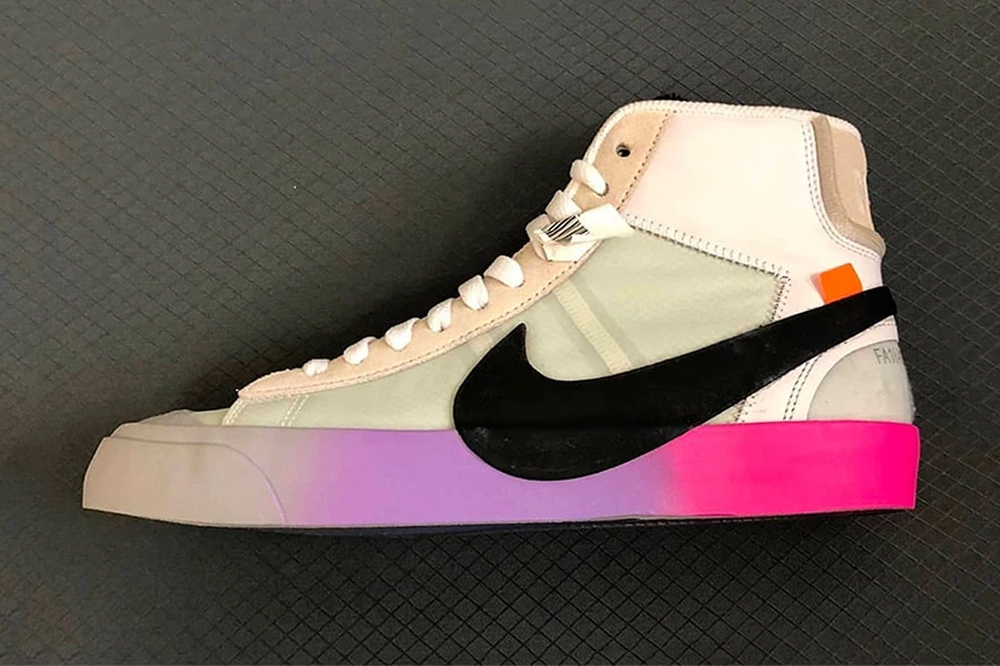 OFF-WHITE x Nike Blazer mit Rainbow Soles