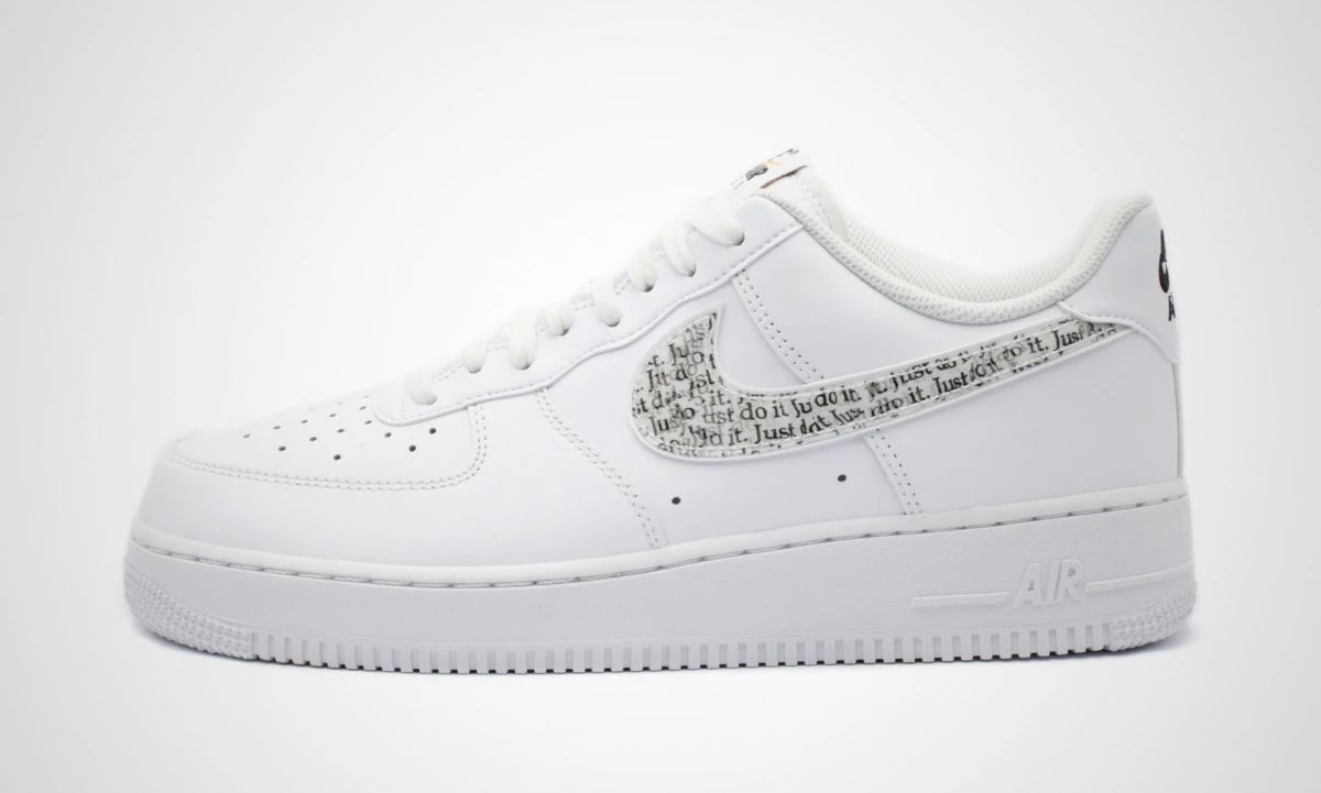 Just do it af1 white best sale