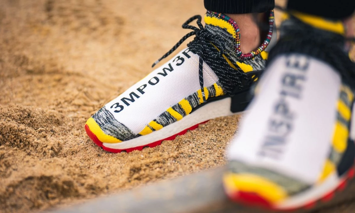 Pharrell Williams x adidas Afro HU NMD Solarhu Yellow BB9527 Dead Stock