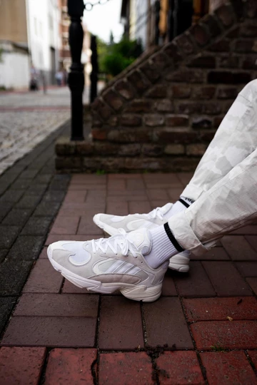adidas Yung-1 Cloud White - on feet