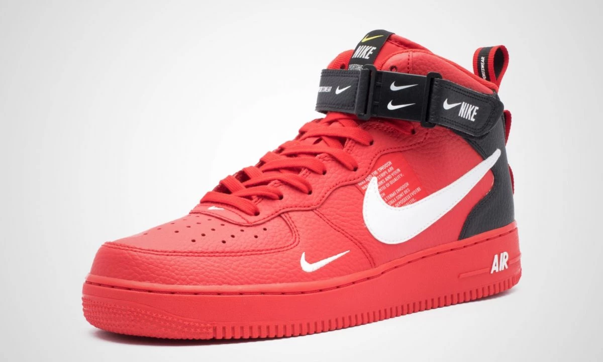 All red air force 1 high top online