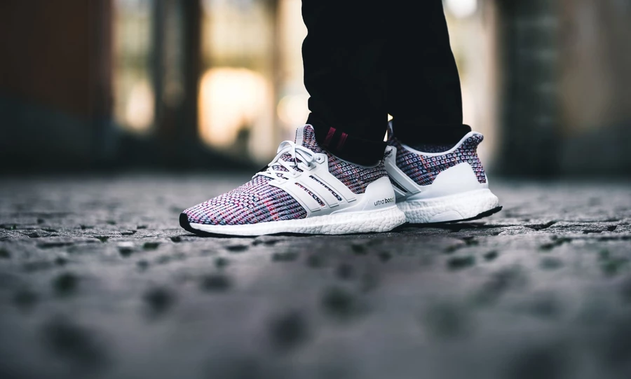 adidas gazelle silver green womens Adidas Ultra Boost Multi-Color White (W)
