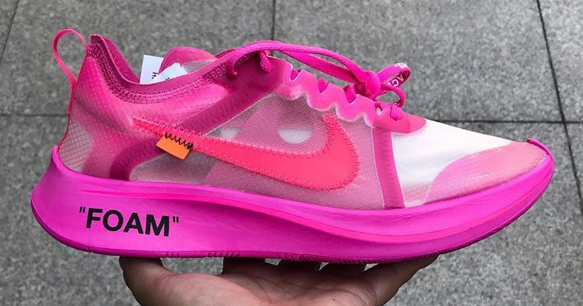 OFF-WHITE x Nike Zoom Fly The Ten Pink AJ4588-600 Dead Stock