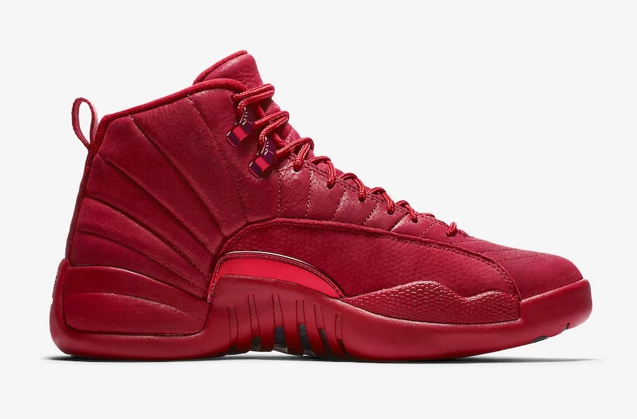 Shoes All Red 12s Men HOT Black All Red Jordans 12 Varsity Red