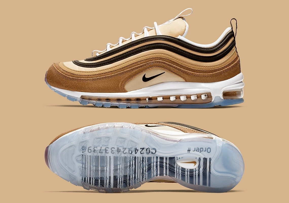 Nike Air Max 97 Shipping Box Gold 921826 201 Dead Stock