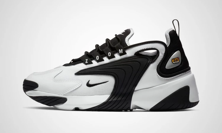 Black and white nike zoom 2k on sale