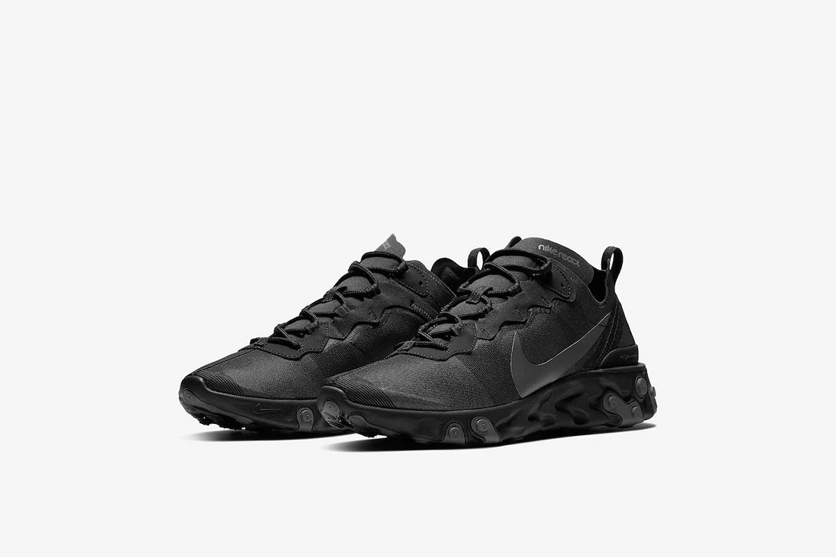 Nike React Element 55 Medium Black Dead Stock