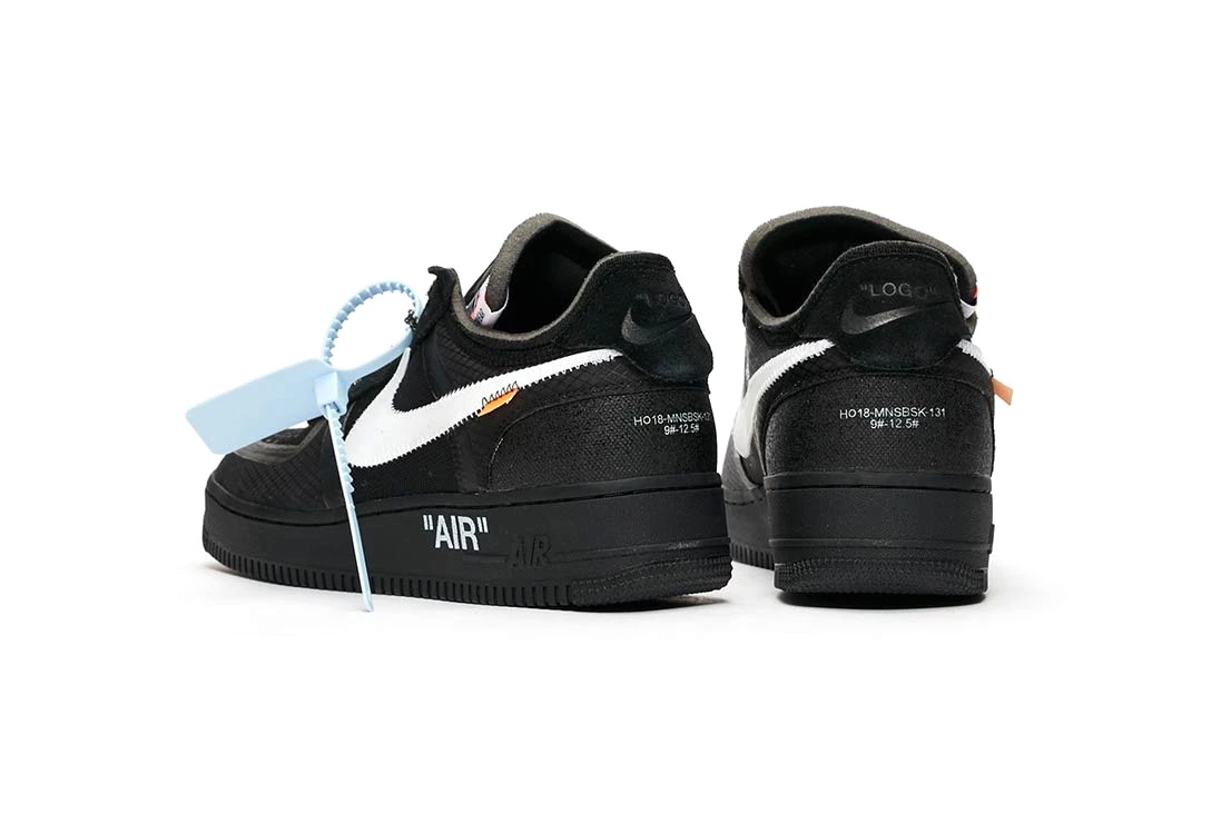 OFF WHITE Nike Air Force 1 Black AO4606 001 Dead Stock