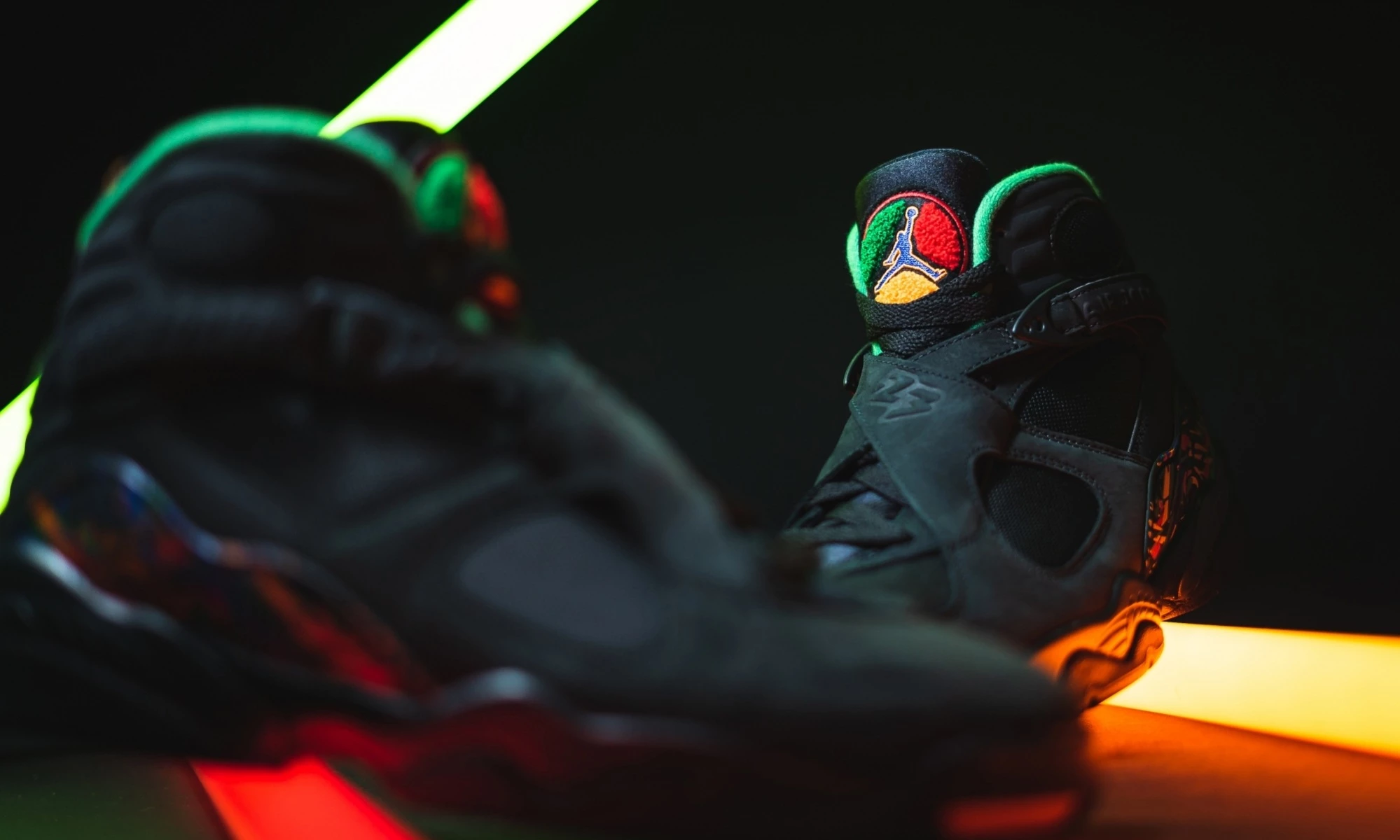 Black and green jordan 8 on sale