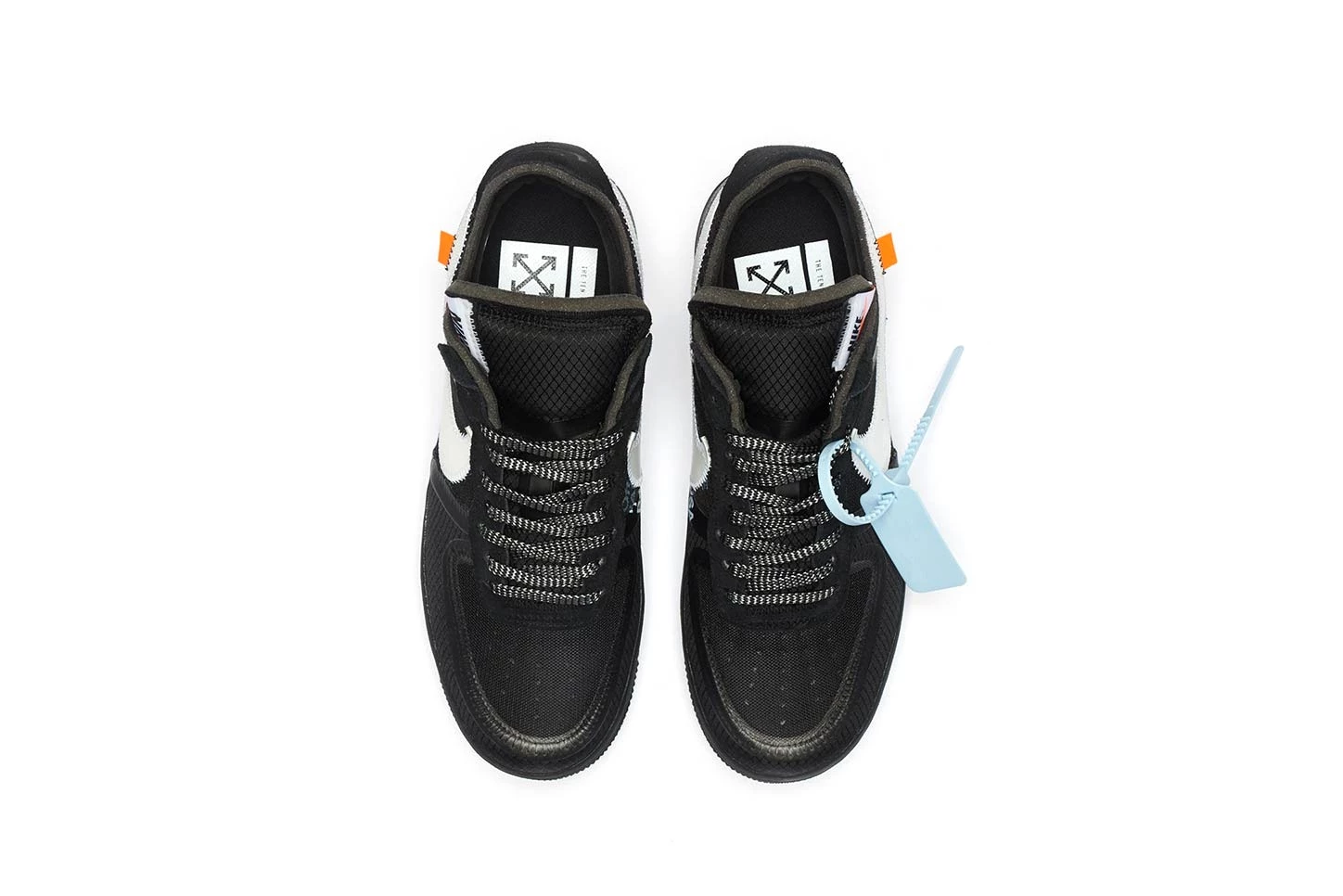 OFF WHITE Nike Air Force 1 Black AO4606 001 Dead Stock