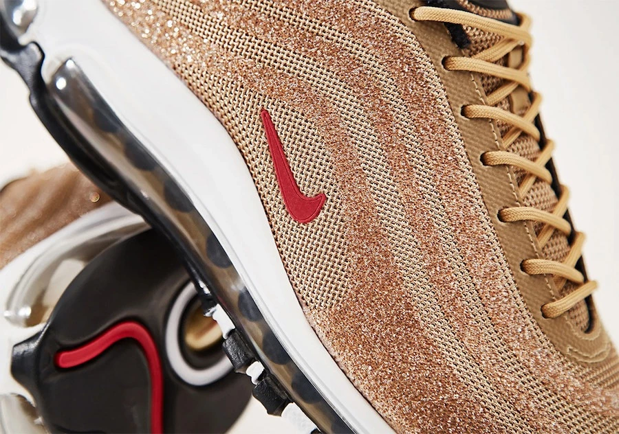 Nike air max swarovski metallic gold best sale