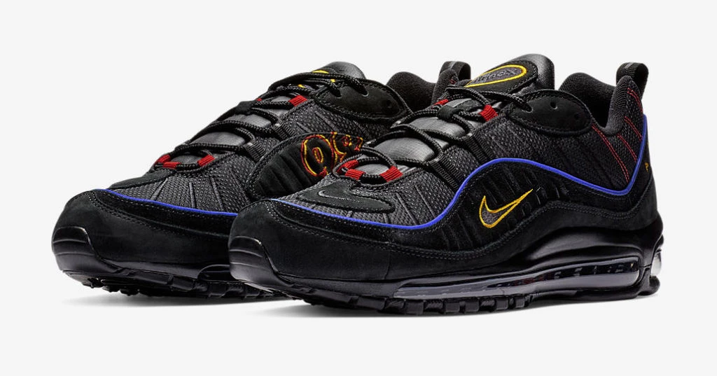 Air max 98 black blue on sale