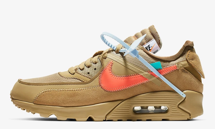 Off White x Nike Air Max 90 Desert Ore Dead Stock