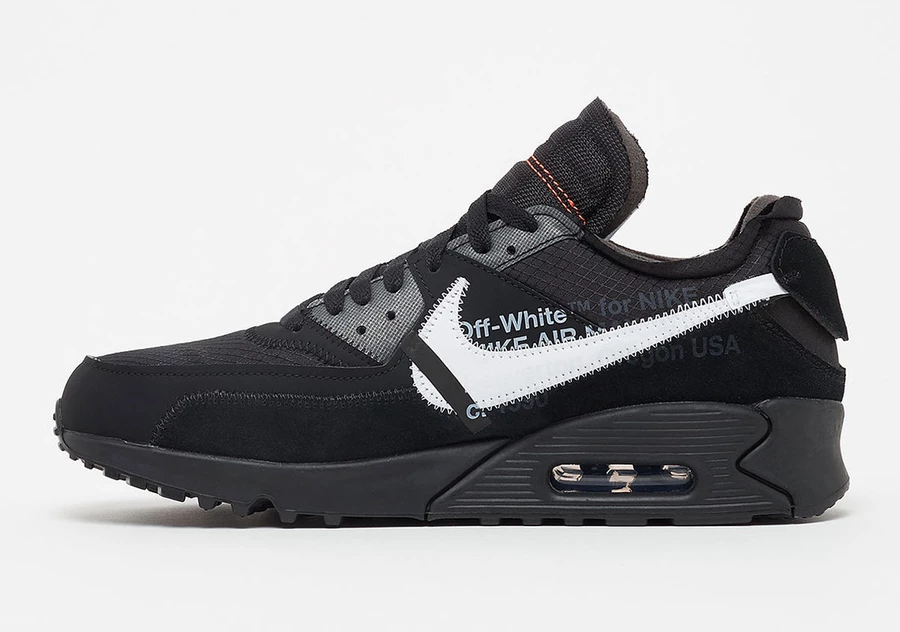 Off-White x Nike Air Max 90 Black 1071470 Dead Stock