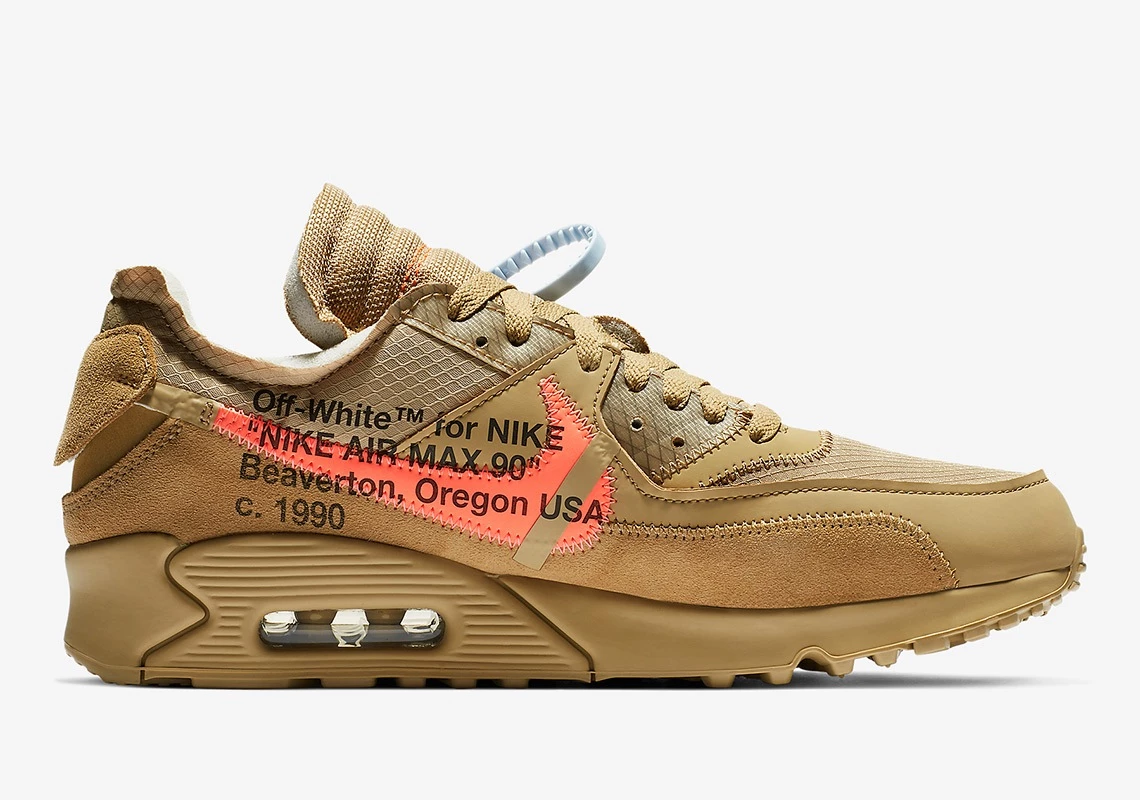 Off White x Nike Air Max 90 Desert Ore Dead Stock