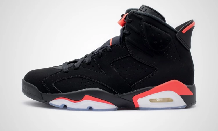 Black and red jordan 6 on sale