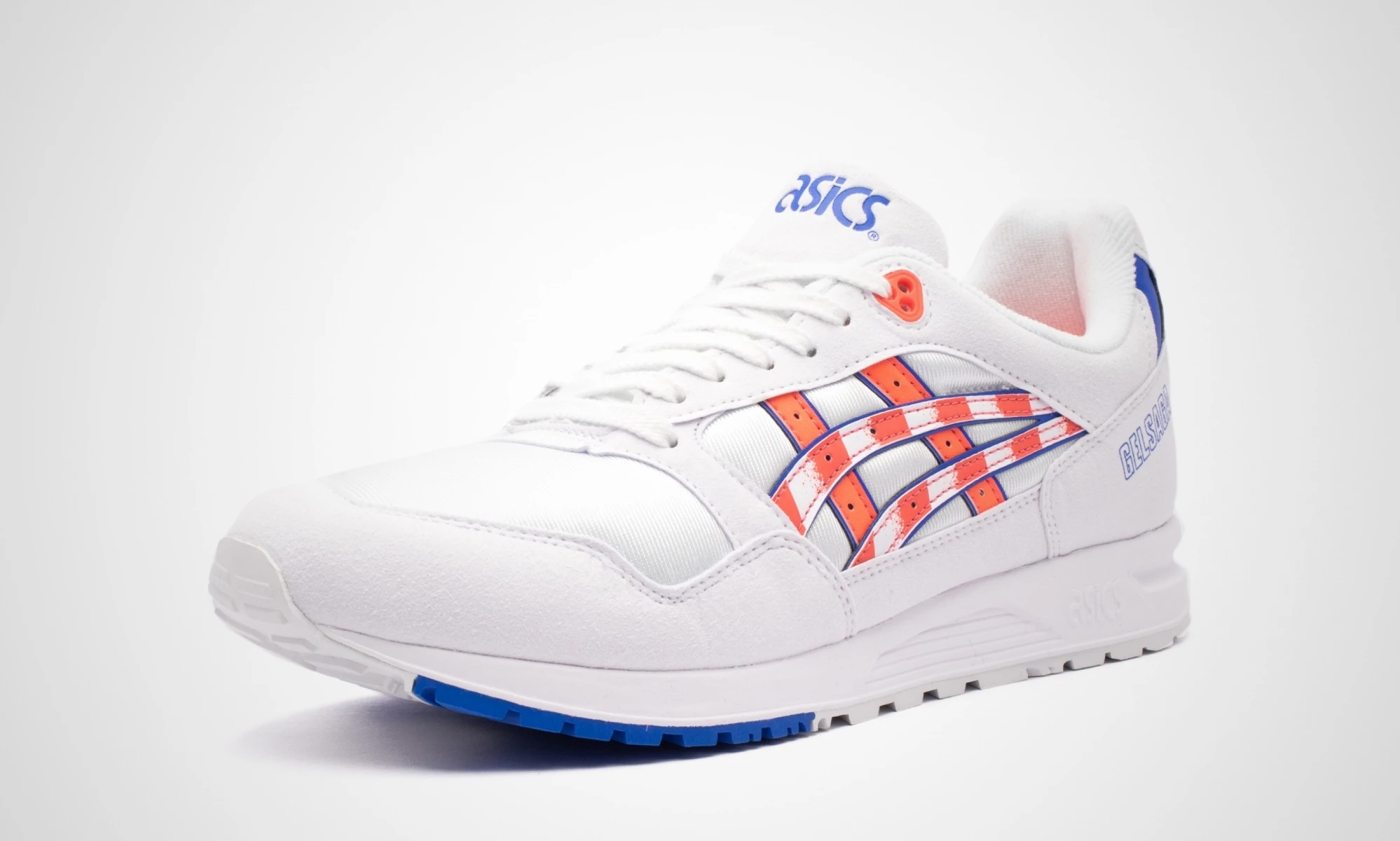 Asics gel saga white flash coral discount
