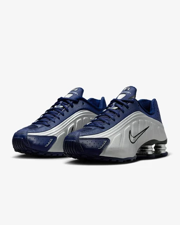 Nike Shox R4 Blue Void schräg