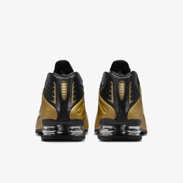 Nike Shox R4 Black Metallic Gold Paar Fersen
