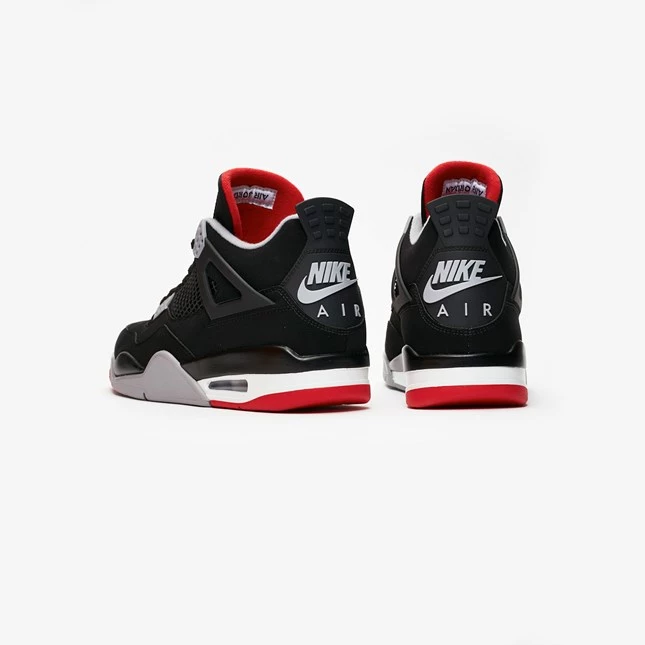 Nike Air Jordan 4 Retro Bred 308497 060 Dead Stock