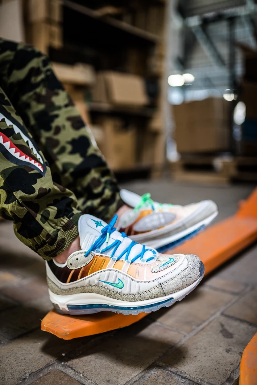 Nike Air Max 98 NYC by Gabriel Serrano on feet Dead Stock