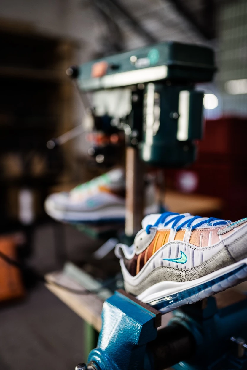 Nike Air Max 98 NYC by Gabriel Serrano on feet Dead Stock