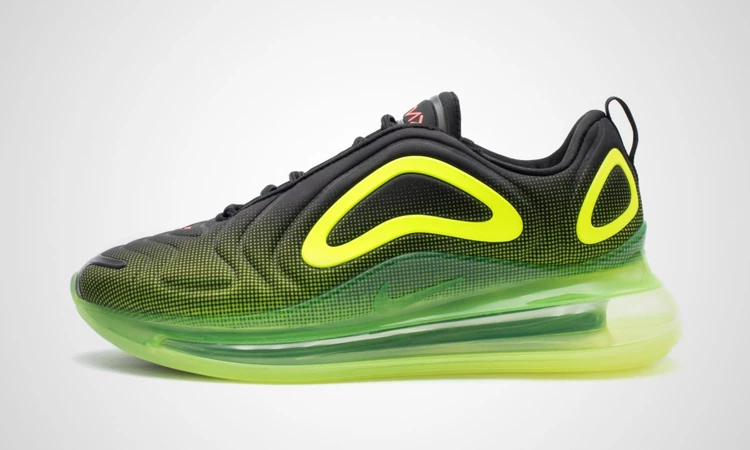 Nike air max 720 black/bright crimson/volt men's shoe best sale