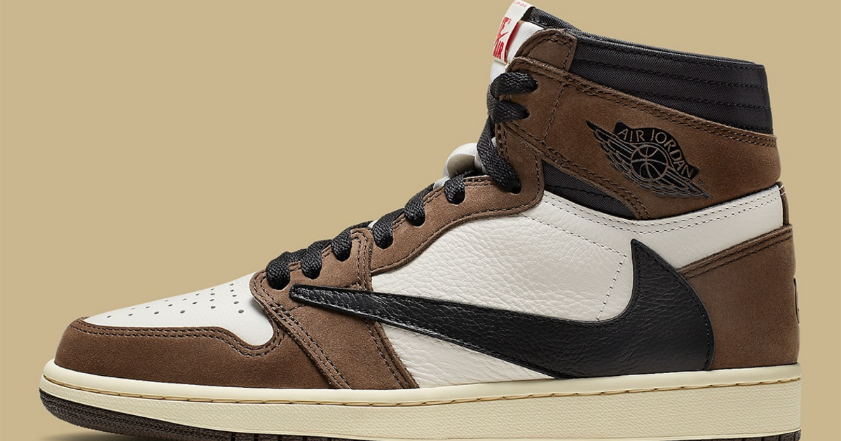 Travis Scott × Nike Air Jordan 1 Jordan 1 Retro High OG SP Travis Scott Mocha Men's - CD4487