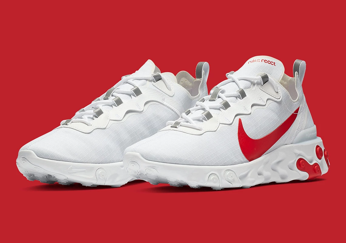 Nike React Element 55 University Red BQ6167 102 Dead Stock