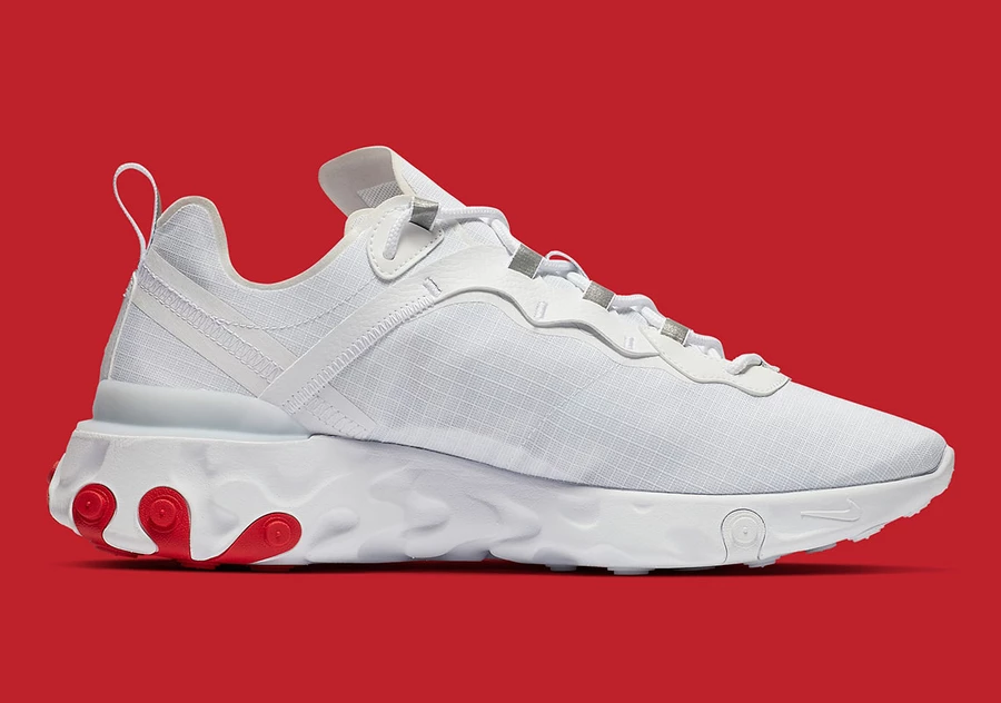 Nike React Element 55 University Red Dead Stock