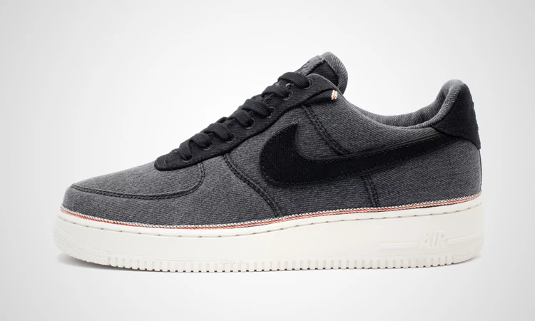 Nike x 3x1 Air Force 1 Black Denim 905345 006 Dead Stock