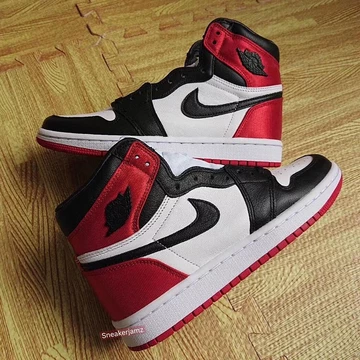 Air Jordan 1 Black Toe Satin - a first Look