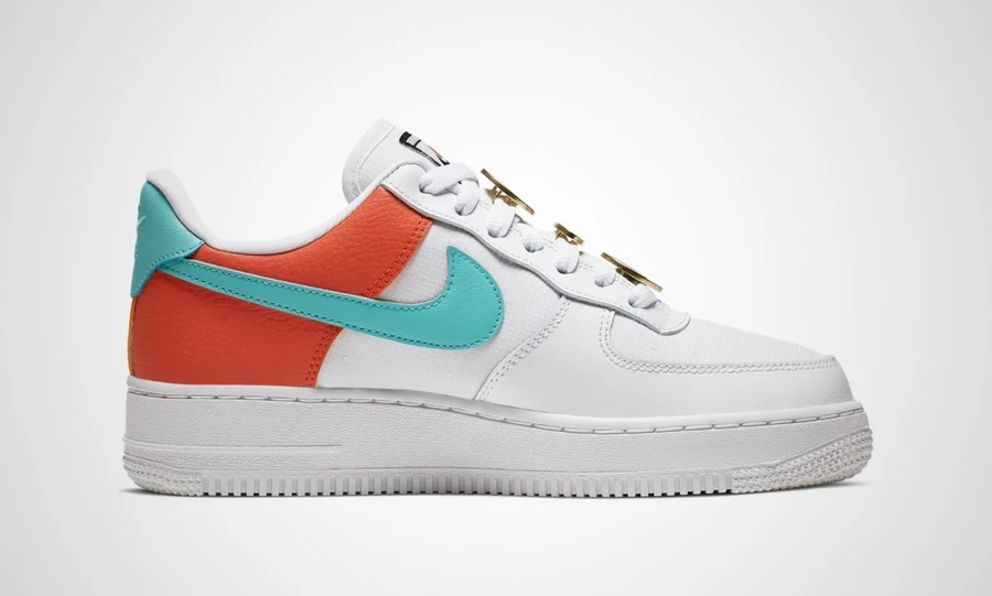 Nike air force 1 07 cheap white light aqua cosmic clay