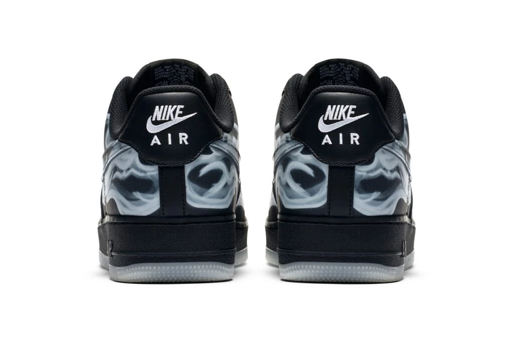 Nike Air Force 1 Black Skeleton | Dead Stock