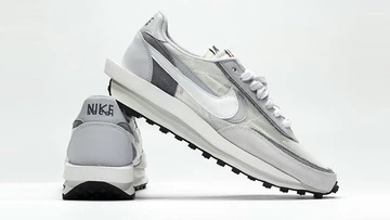 Sacai x Nike LDV Waffle White Grey