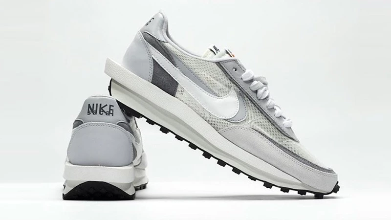 Sacai x Nike LDV Waffle White Grey | Dead Stock