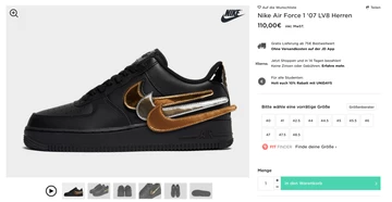 Nike Air Force 1 Velcro Swoosh