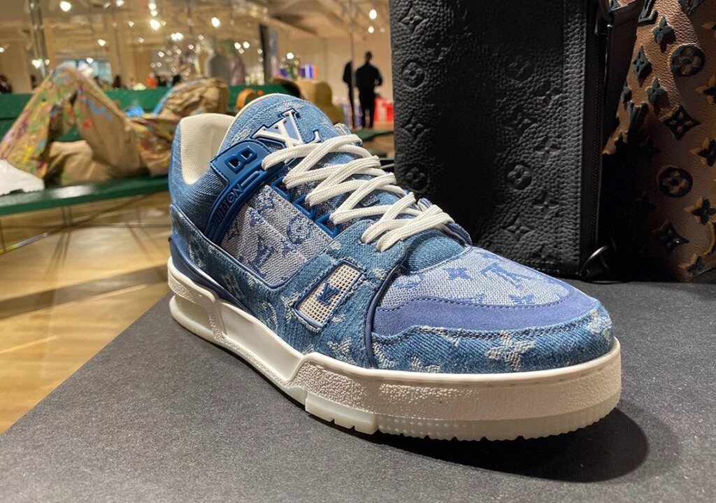 Virgil Abloh brings Blue Denim LV 408 trainers Dead Stock