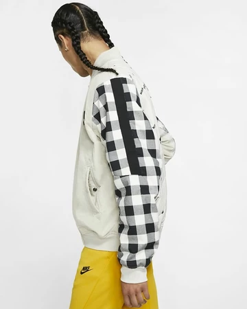 Nike Plaid Bomber Jacket - online now