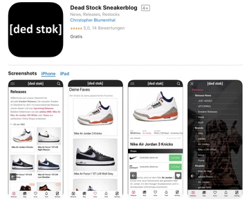 Dead Stock Sneakerblog - die App