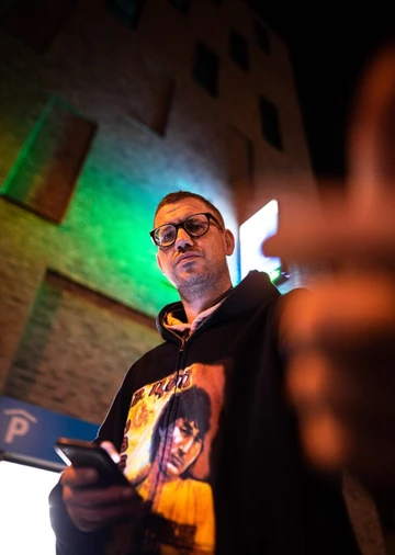 Nike Shox TL Black/Dynamic Yellow - on feet