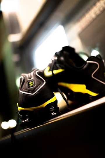 Nike Shox TL Black/Dynamic Yellow - on feet