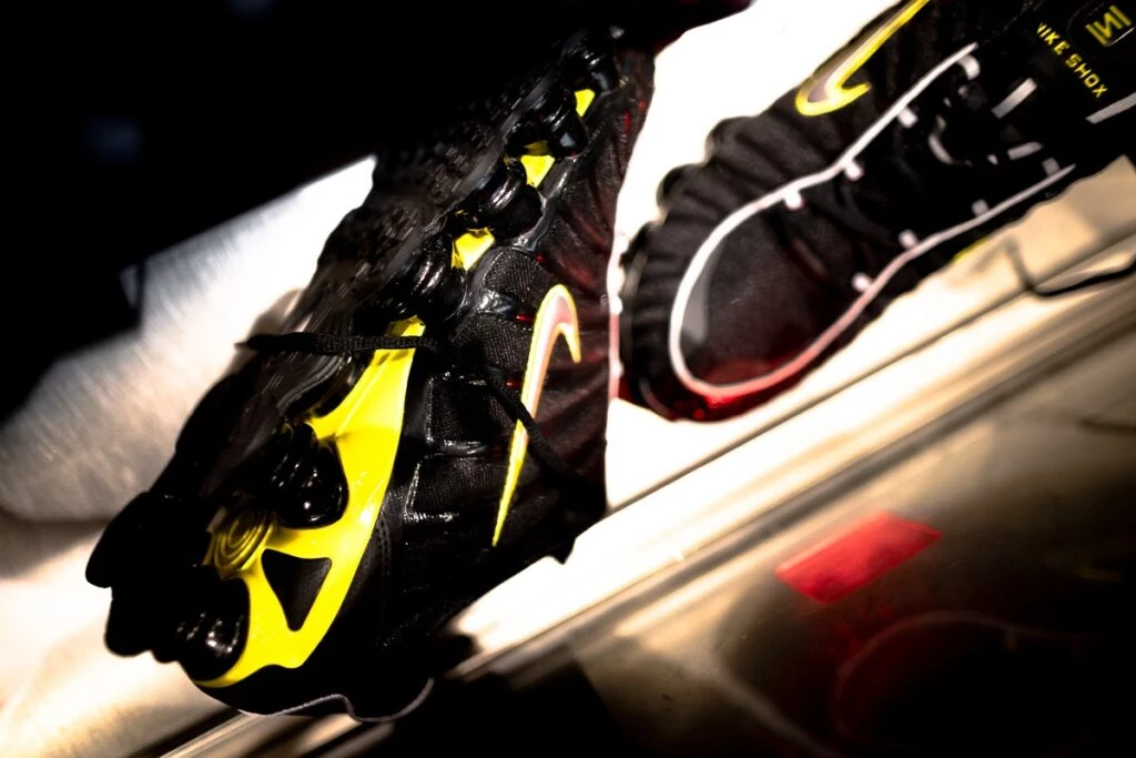 Nike Shox TL Black/Dynamic Yellow - on feet | Dead Stock