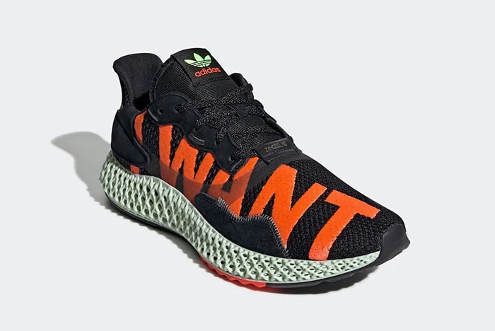 adidas Futurecraft ZX4000 4D I Want I Can Black | Dead Stock