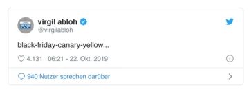 OFF-WHITE Jordan 1 Canary Yellow - BLACK FRIDAY