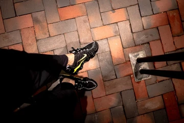 Nike Shox TL Black/Dynamic Yellow - on feet