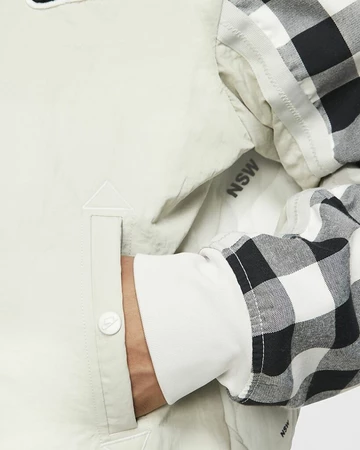 Nike Plaid Bomber Jacket - online now
